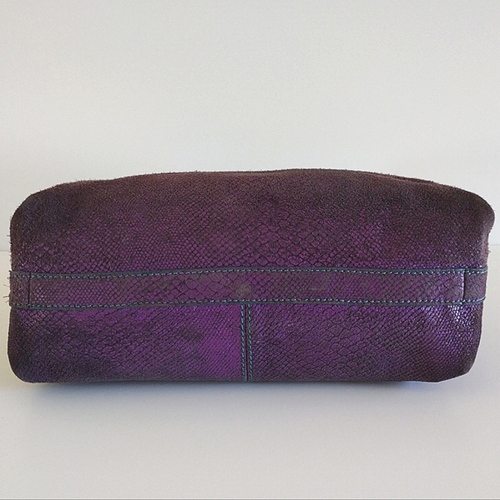 Liebeskind Berlin Metallic Purple Leather Convertible Bag Large - Picture 10 of 16